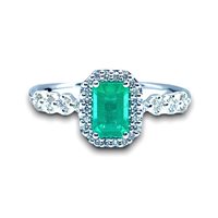 Anello Recarlo Donna Orchidea in Oro Smeraldo 0.64 Ct R33CC170/SM-14 - R33CC170/SM-14